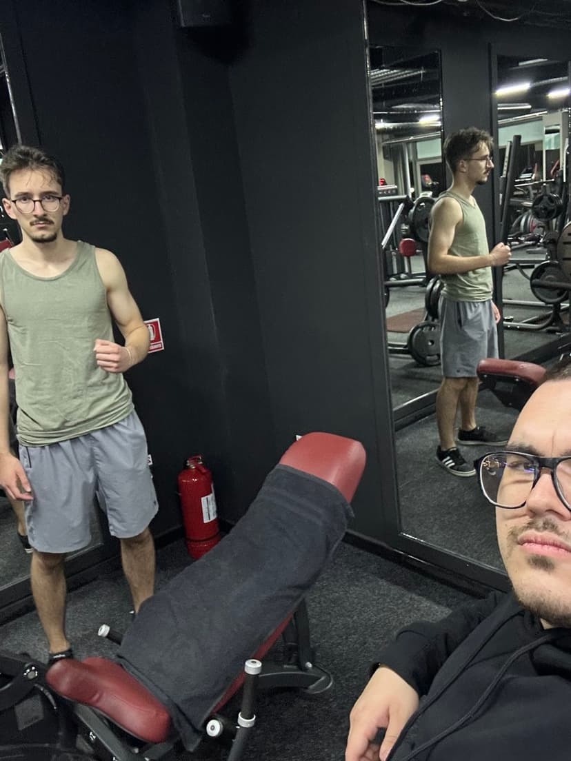 At the gym